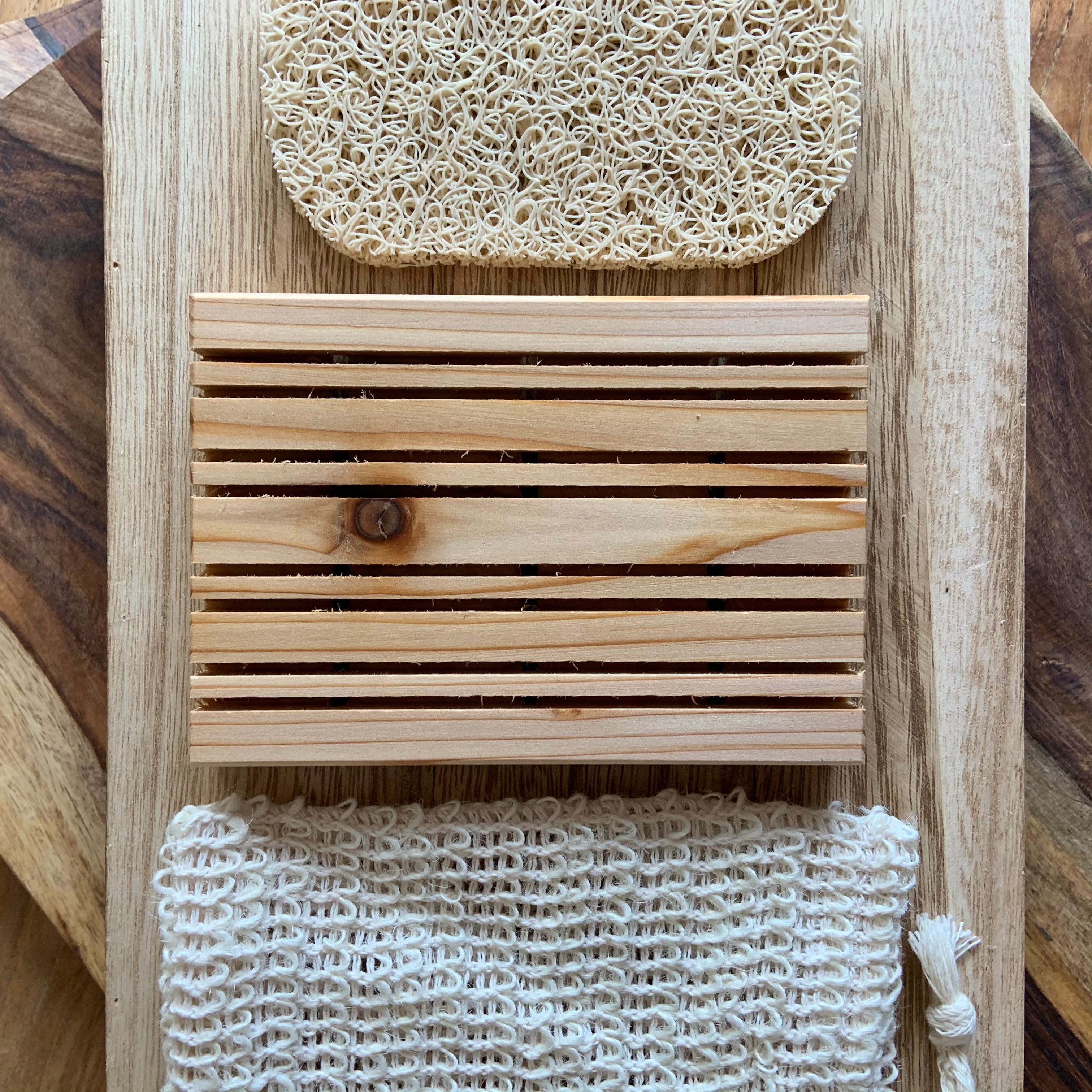 Hand-Crafted Wooden Soap Dish